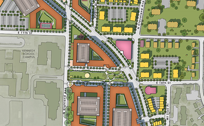 Cleveland Avenue Neighborhood (Winston-Salem North Carolina) revitalization master plan.