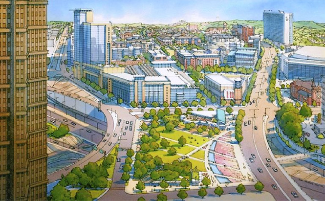 Pittsburgh Civic Arena Plan. Image from pittsburghmovingforward.org