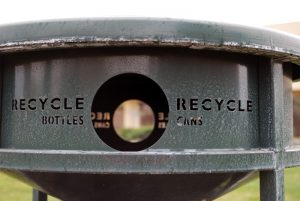 Public Recycling bin in San Jose, California. Photo courtesy of mksfly.