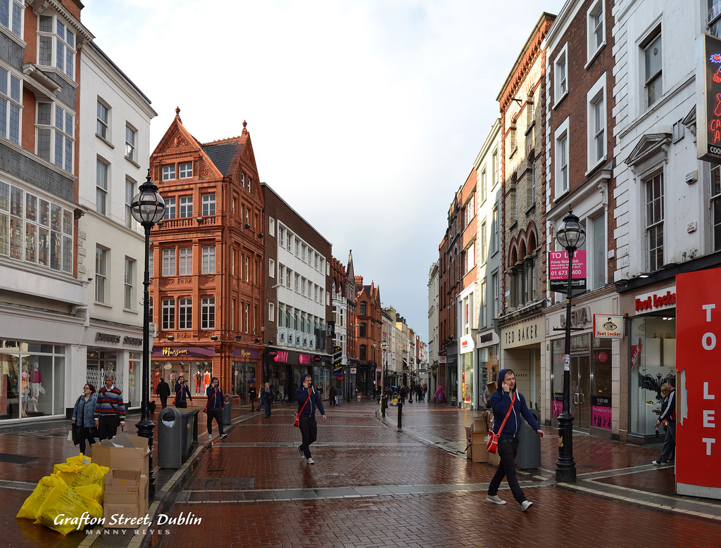 Grafton Street, Dublin Ireland. Photo courtesy of imaginingdesire on Flickr.