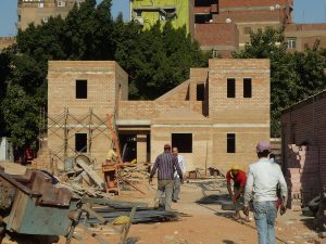 Research on stabilized earth buildings by the HBRC in Cairo © Christian Horn 2012