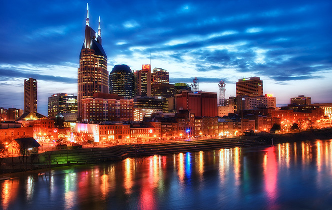 Blue Hour Over Nashville. Photo by Jim Nix on Flickr.