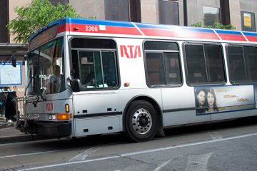 RTA Bus in Cleveland. Photograph by John Cruz.