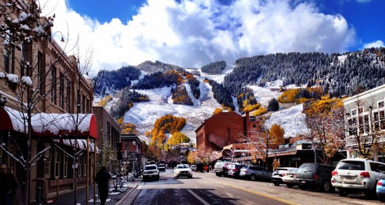 Aspen, Colorado as the seasons change