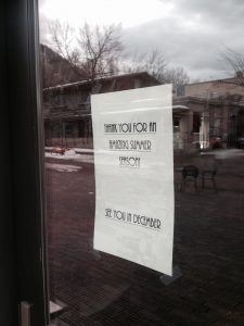 Closed for the off-season
