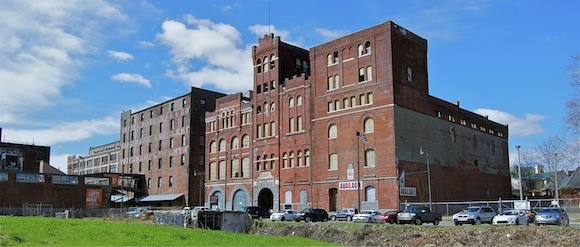 The Tennessee Brewery building sits at the corner of Butler Avenue and Tennessee Street, overlooking. Photo by Richard J. Alley