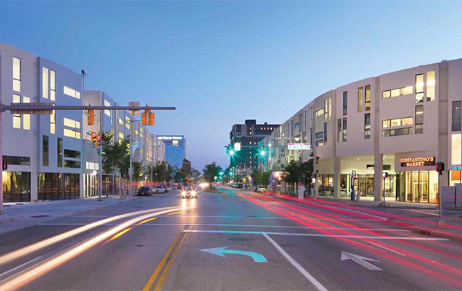 The “Uptown” development in Cleveland was catalyzed by a TIGER grant that helped relocate a rail station. Photo: MRN