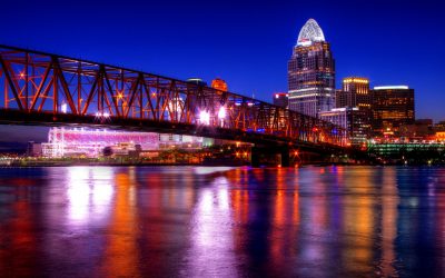 Cincinatti from across the Ohio River. Photo by Nickel Plate on Flickr.